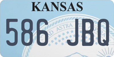 KS license plate 586JBQ