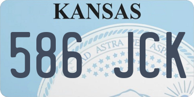 KS license plate 586JCK