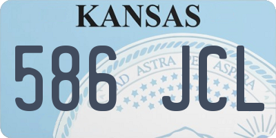 KS license plate 586JCL