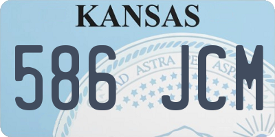 KS license plate 586JCM