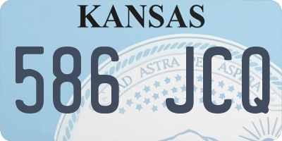 KS license plate 586JCQ