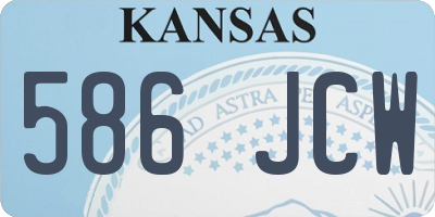 KS license plate 586JCW