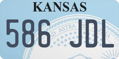 KS license plate 586JDL