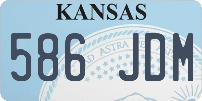 KS license plate 586JDM