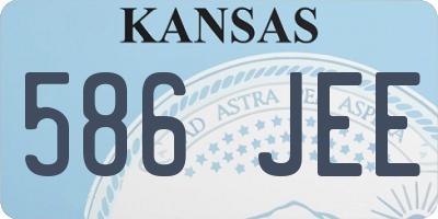 KS license plate 586JEE