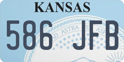 KS license plate 586JFB
