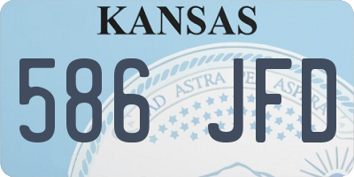 KS license plate 586JFD