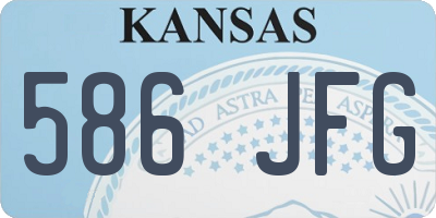 KS license plate 586JFG