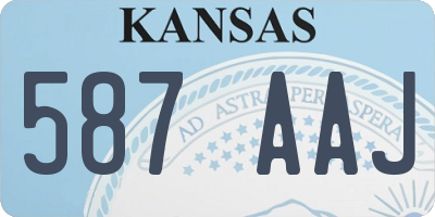 KS license plate 587AAJ