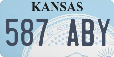 KS license plate 587ABY