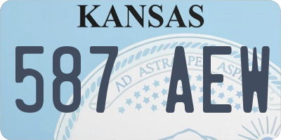 KS license plate 587AEW