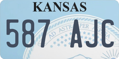 KS license plate 587AJC