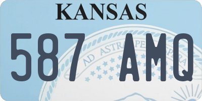 KS license plate 587AMQ