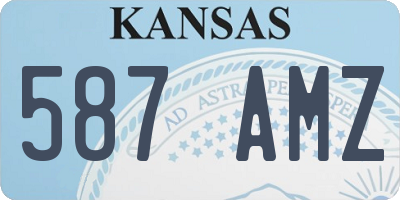 KS license plate 587AMZ