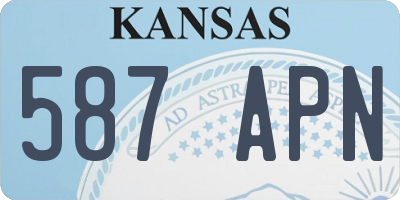 KS license plate 587APN