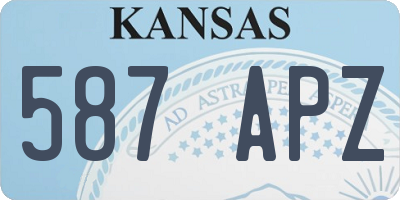 KS license plate 587APZ