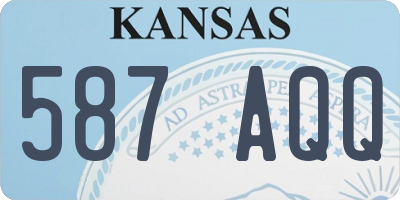KS license plate 587AQQ