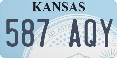 KS license plate 587AQY