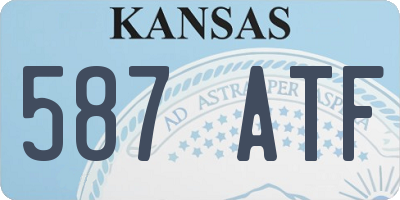 KS license plate 587ATF
