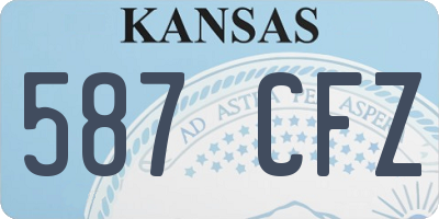 KS license plate 587CFZ