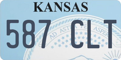 KS license plate 587CLT