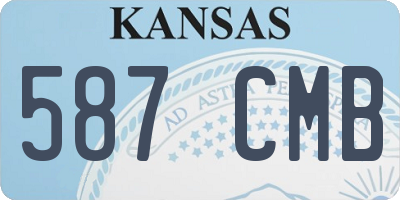 KS license plate 587CMB