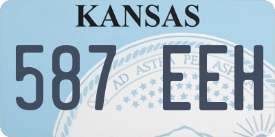 KS license plate 587EEH
