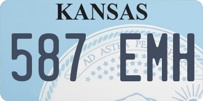 KS license plate 587EMH