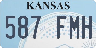 KS license plate 587FMH