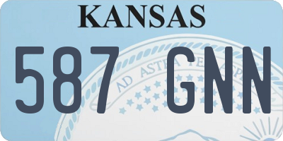 KS license plate 587GNN