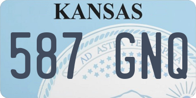 KS license plate 587GNQ
