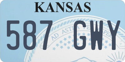 KS license plate 587GWY
