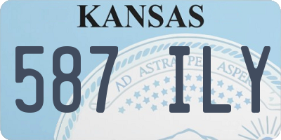 KS license plate 587ILY