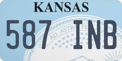 KS license plate 587INB