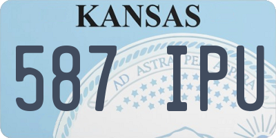 KS license plate 587IPU