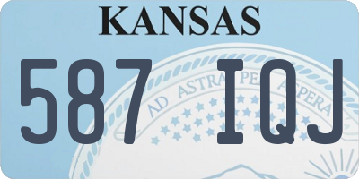 KS license plate 587IQJ