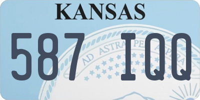 KS license plate 587IQQ