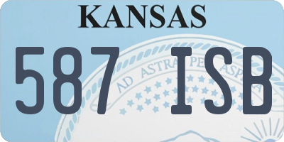 KS license plate 587ISB