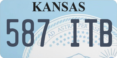 KS license plate 587ITB