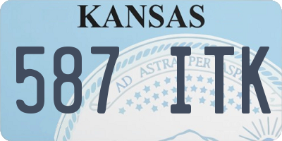 KS license plate 587ITK