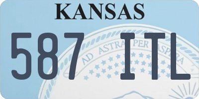 KS license plate 587ITL