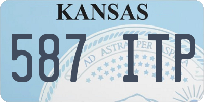 KS license plate 587ITP