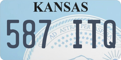 KS license plate 587ITQ
