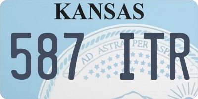 KS license plate 587ITR