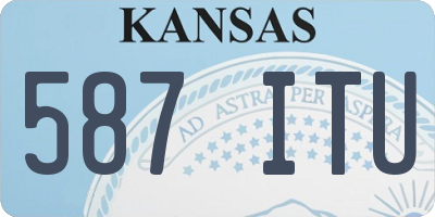 KS license plate 587ITU