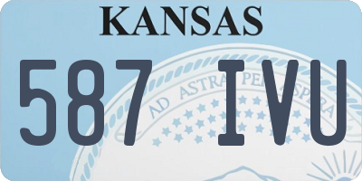KS license plate 587IVU