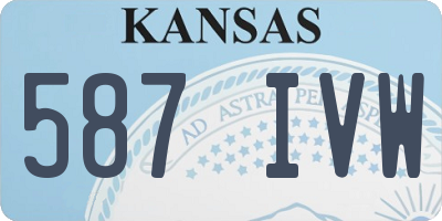 KS license plate 587IVW