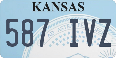 KS license plate 587IVZ