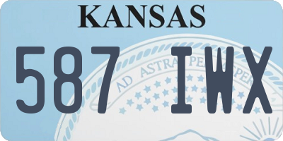 KS license plate 587IWX