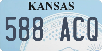 KS license plate 588ACQ